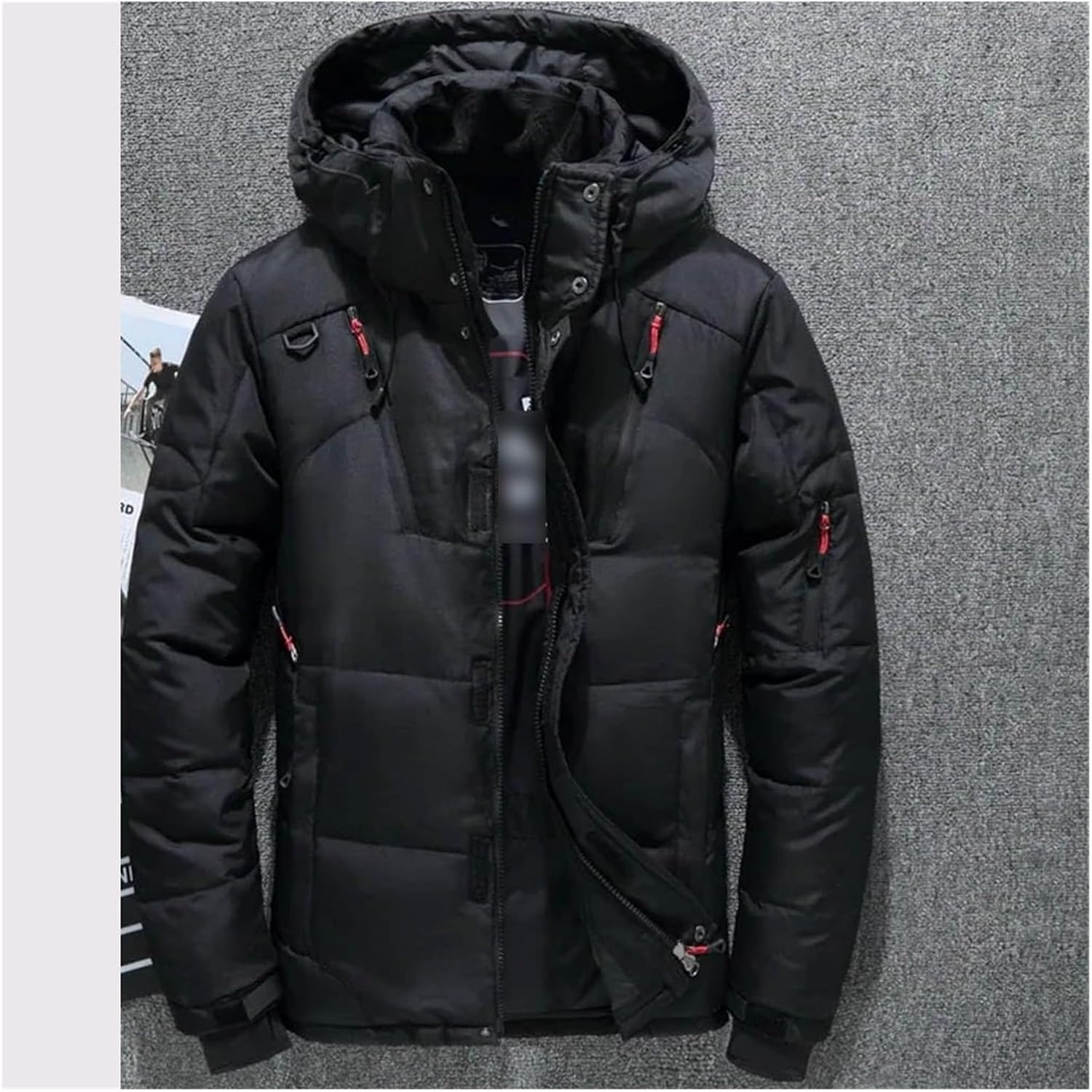 liyun jacket Men's Down Jacket Warm Hooded Thick Puffer Jacket Coat Male Casual Overcoat Thermal Winter Men