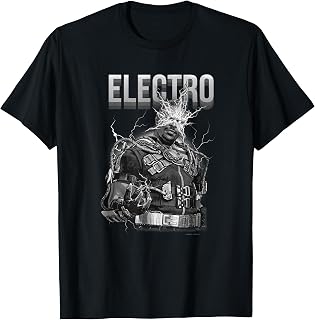 Marvel Spider-Man No Way Home Electro Lightning Poster T-Shirt