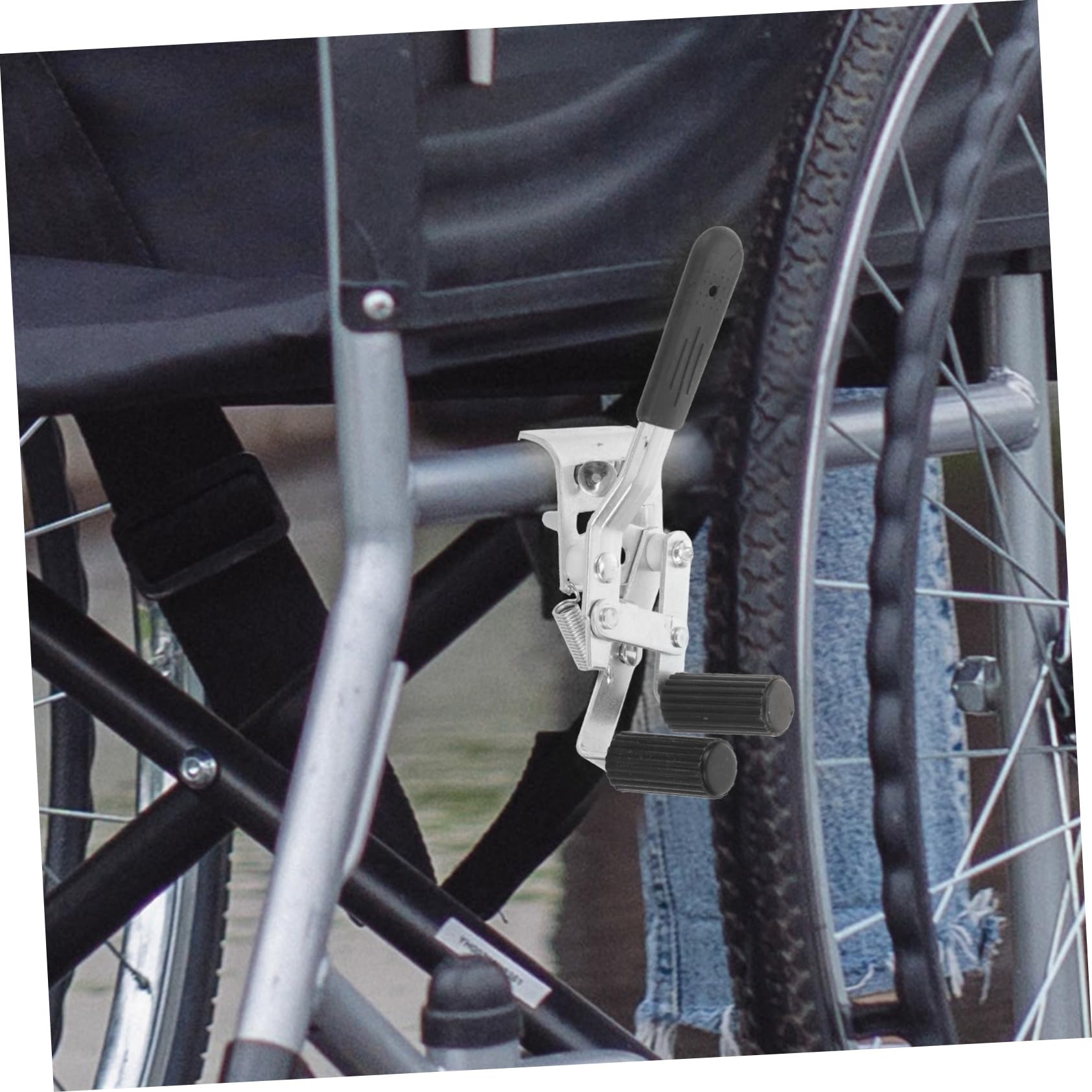 2piezas Frenos Para Sillas De Ruedas Accesorios De Freno De Mano Con Montaje Lateral Repuestos Prácticos Y Duraderos Para Sillas De Ruedas Fácil Instalación Y Diseño Conveniente