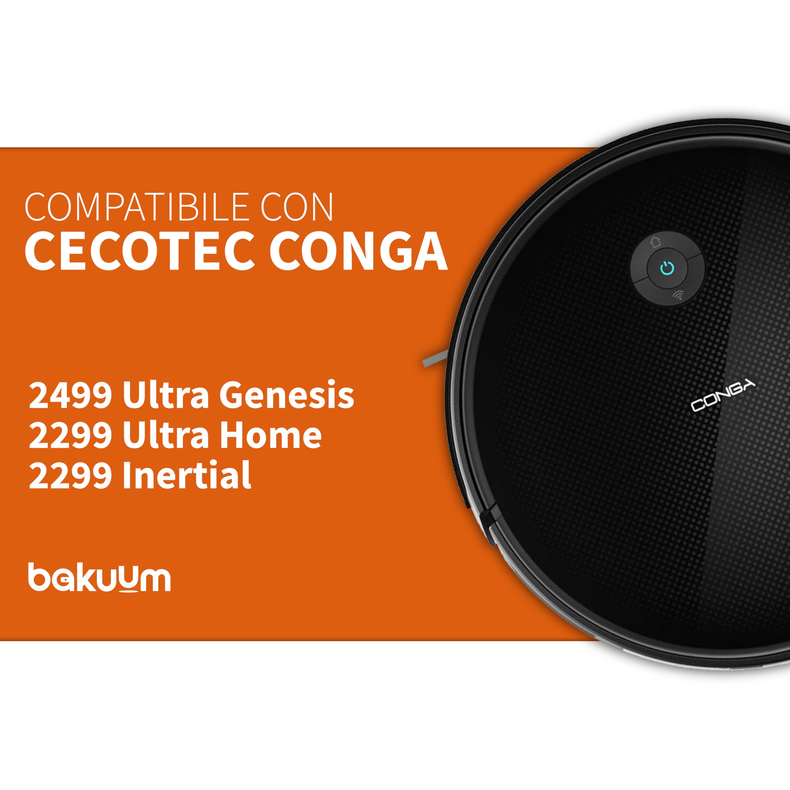 4 Spazzole Di Ricambio Per Cecotec Conga 2499 Ultra Genesis, 2299 Ultra Home E 2299 Inertial – Accessori Per Robot Aspirapolvere