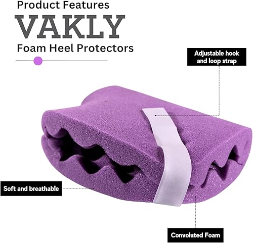 Miniatura 2 de Protectores de talón de espuma contorneada Eggcrate Protector de almohada para aliviar la presión de llagas y úlceras