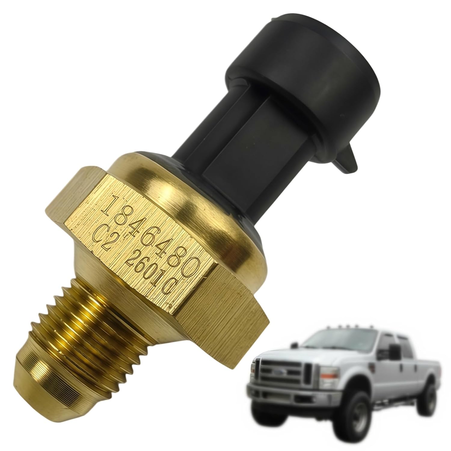 1846480C2 EBP Exhaust Back Pressure Sensor,Replaces 8C3Z9J460A,Compatible with 2007-2010 Navistar MaxxForce DT 9 10,2008-2010 Ford Powerstroke 6.4L