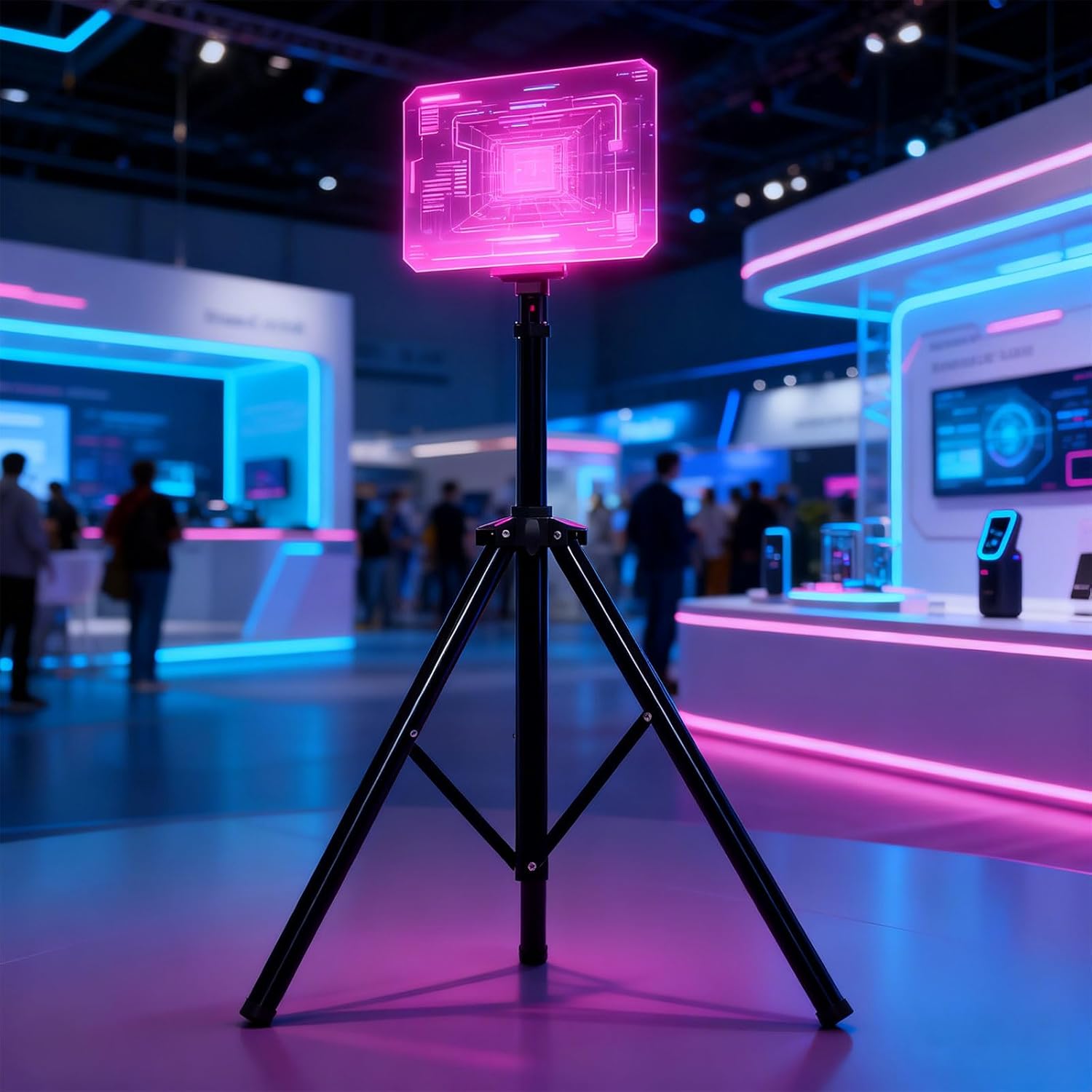 Professional Tripod Mount for Stereoscopic Advertising Devices Permanent Three Leg Plan Quick Arrange Denial Tools Required Modifiable Height Stereoscopic Display Stand