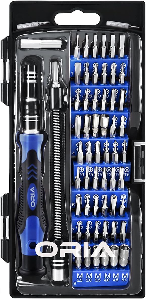 Precision Screwdriver Set 60 in 1 with 56 Bits Best Torx Mini Screwdriver Set with Case Flexible Shaft Extension Rod Repair Tool Kit For Electronics IPhone Computer Watch Jewelers Table Blue : Tools & Home Improvement