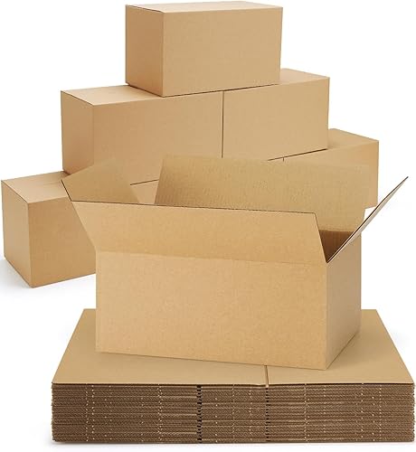 Miniatura 8 de Paquete de 40 cajas de envío pequeñas, 6 x 6 x 6, cajas de cartón corrugado para embalaje, pequeñas empresas, cajas blancas