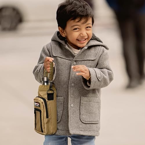 Miniatura 8 de NATURE PIONEOR Soporte para botella de agua con correa de 25, 32, 40, 64 onzas, funda aislante para botella de agua para senderismo, campamento al