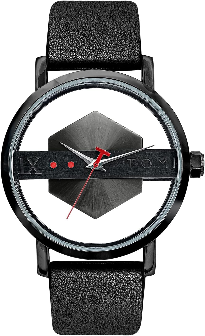 TOMIFashion Business Mens Stainless Steel Quartz Wrist Watches Waterproof Watch Reloj para Hombre Gifts for Men Him Husband Boyfriend
