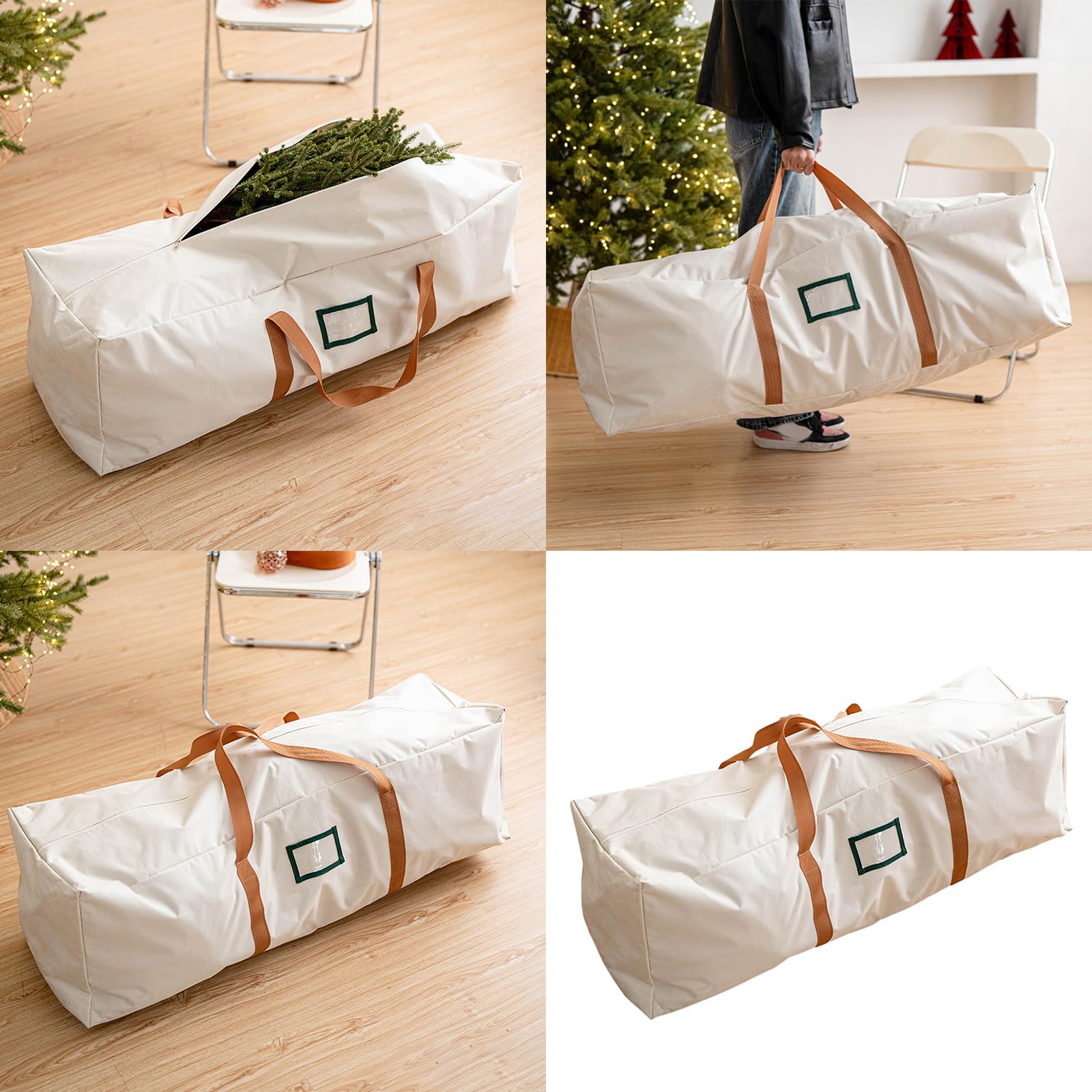 Zkbszn Tree Protective Sleeve Oxford Fabric Christmas Tree Storage Bag Spacious with Handles for Home and Commercial Use