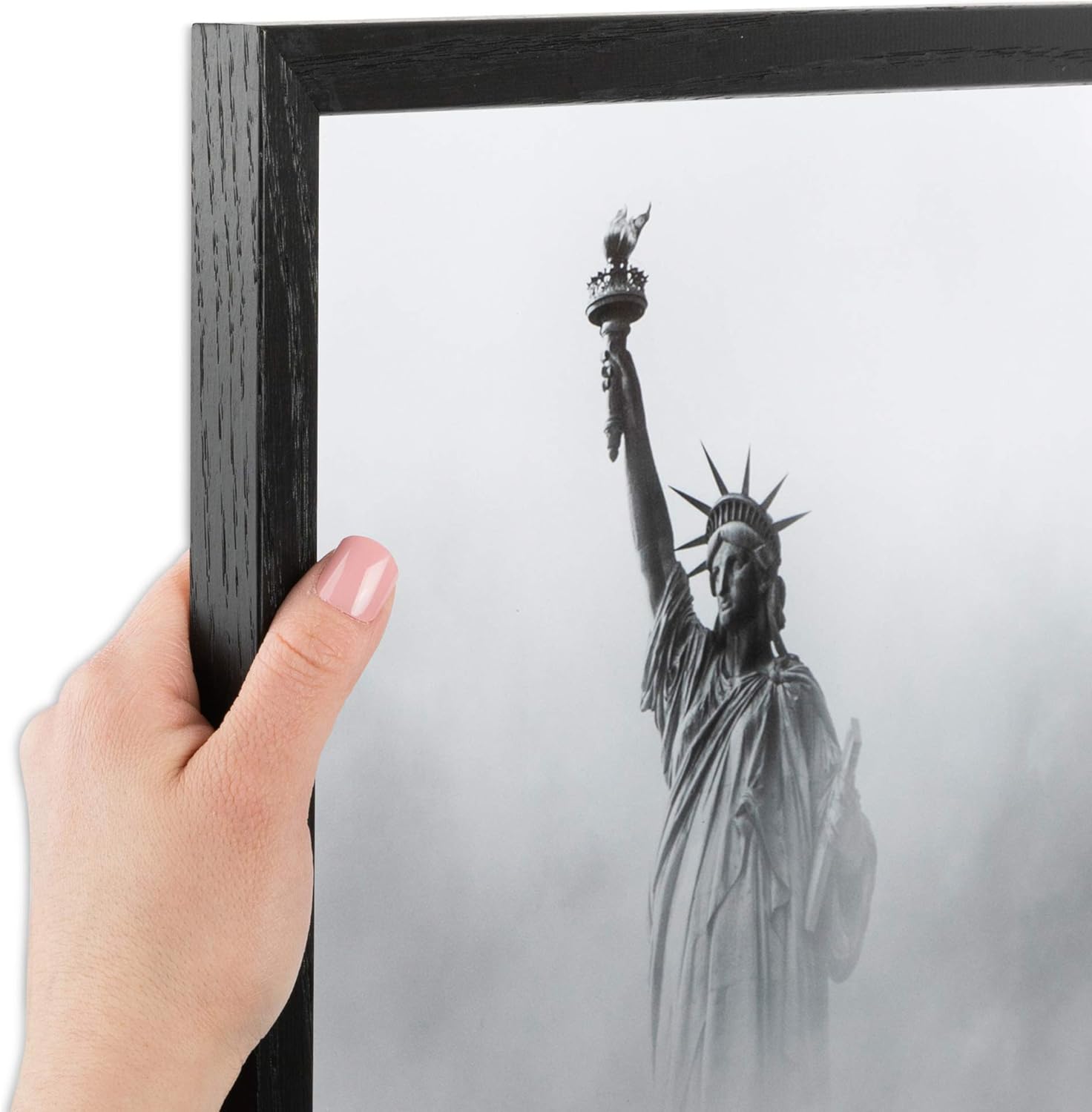 ArtToFrames 22x27 inch Black on Red Oak Wood Picture Frame, 2WOM0066-1343-YBLK-22x27