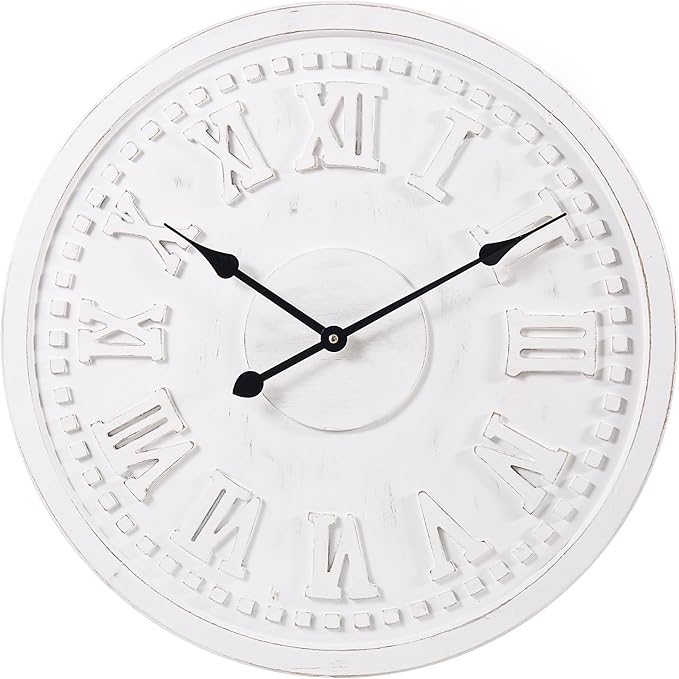 Reloj de Pared Vintage con Números Romanos 24 pulgadas miniatura 7