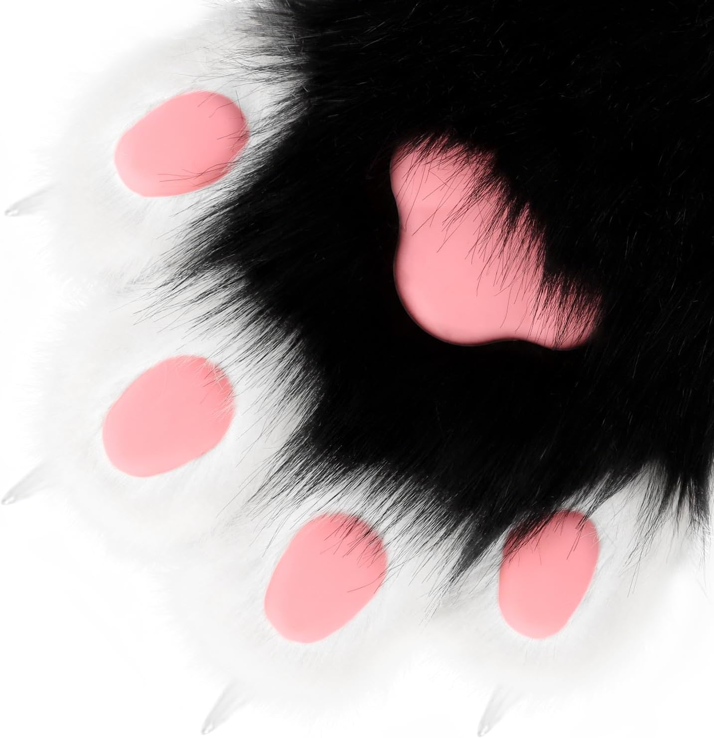 Faux Fur Plush Furry Cat Claw Gloves Fursuit Animal Fox Paws Mittens Halloween Cosplay Costume Accessories for Adult - Image 8