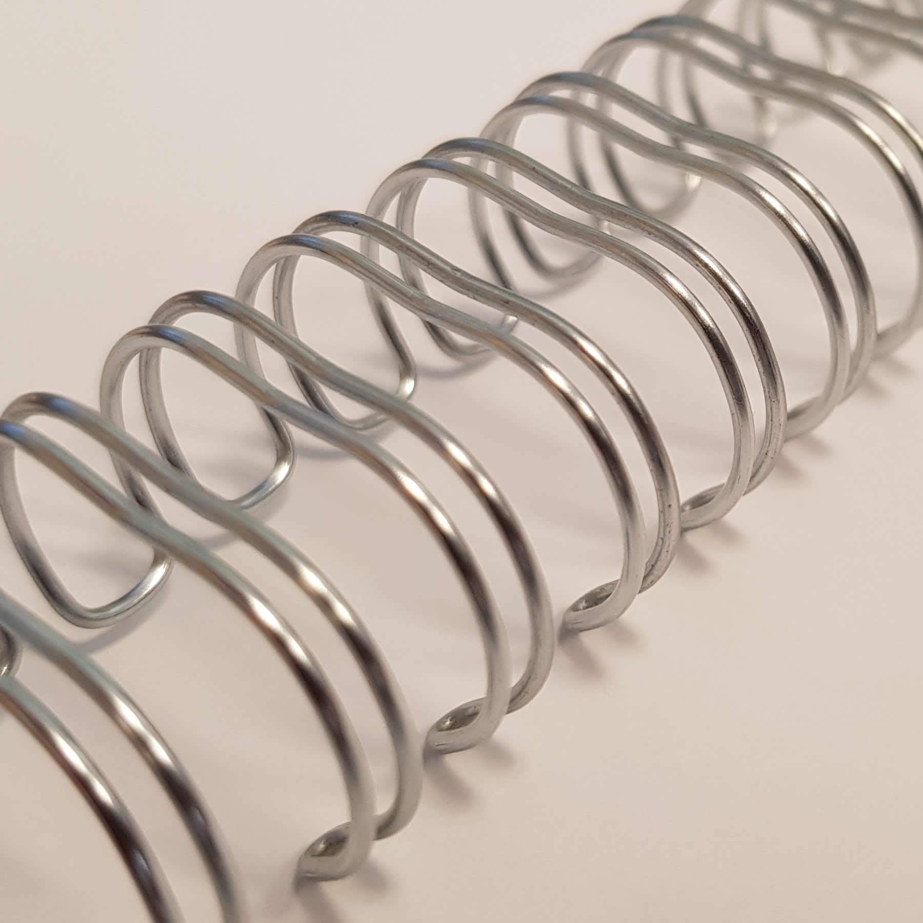 Galaxy Wire Binders Pack - 14.3 mm Pitch 3:1-100 Pack - Silver