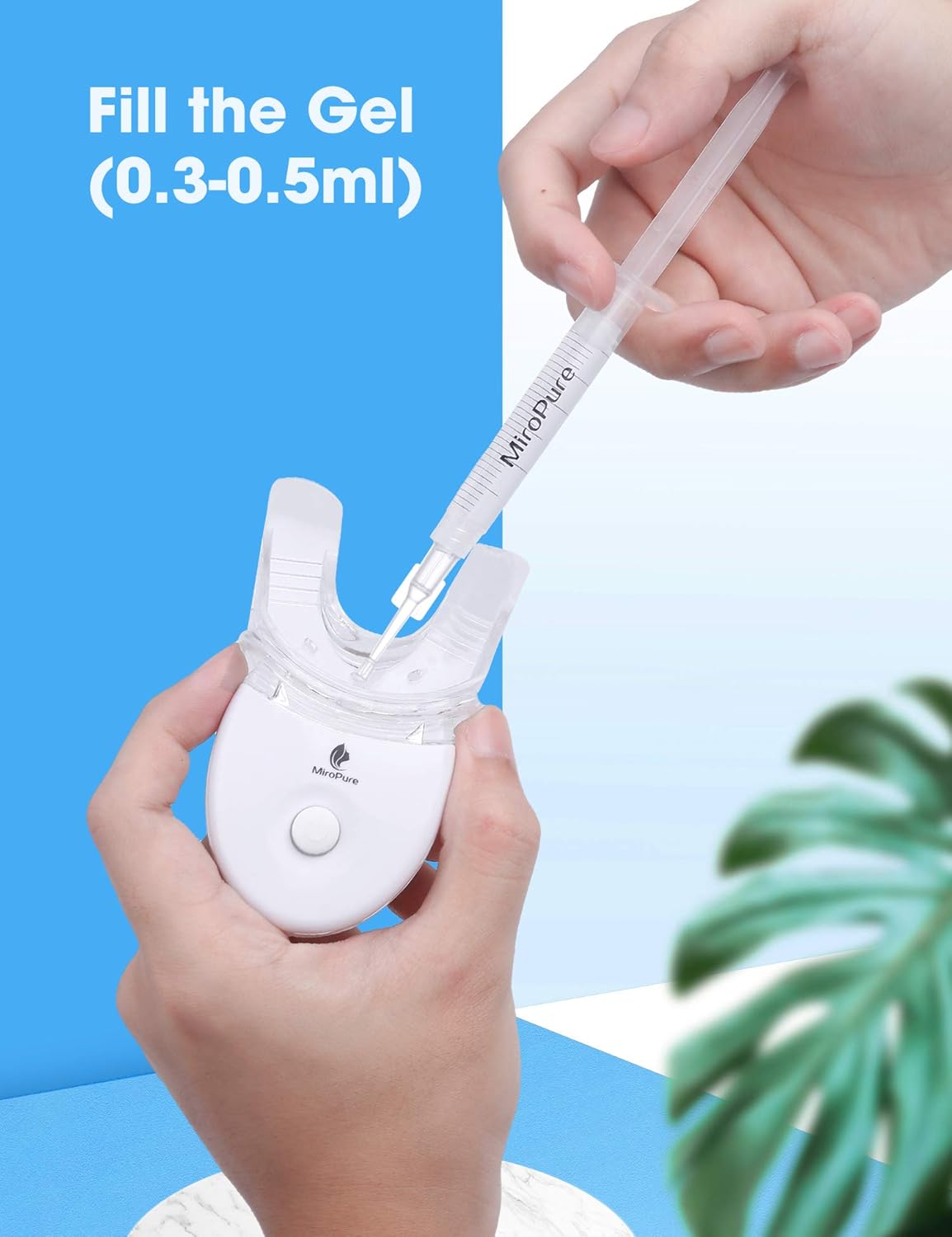 Teeth Whitening Kit,MiroPure 5X High-Intensity Cold LED Teeth Whitening Light with 35% Carbamide Peroxide, Mouth Trays, 10 Min Fast Whitening Result : Beauty & Personal Care