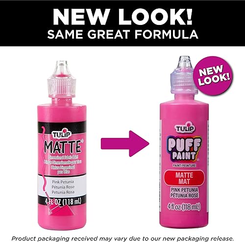 Miniatura 277 de Tulip pintura en relieve para tela 4 onzas Morado brillante