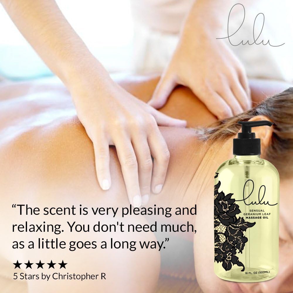 Nеw Arrіvаlѕ Lulu Massage Oil 16 Ounces for Luxurious Relaxing Body Massages. Scented with Premium Natural Aromatherapy Essential and Sweet Almond Oils Lotion. USA Made.