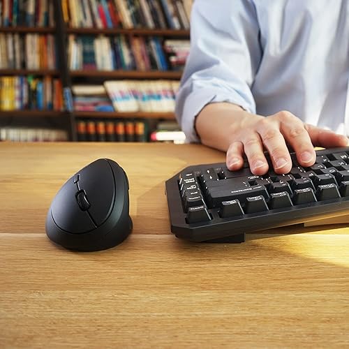 Miniatura 7 de Perixx PERIMICE-719 - Mini ratón vertical inalámbrico para diestros, 3 niveles DPI