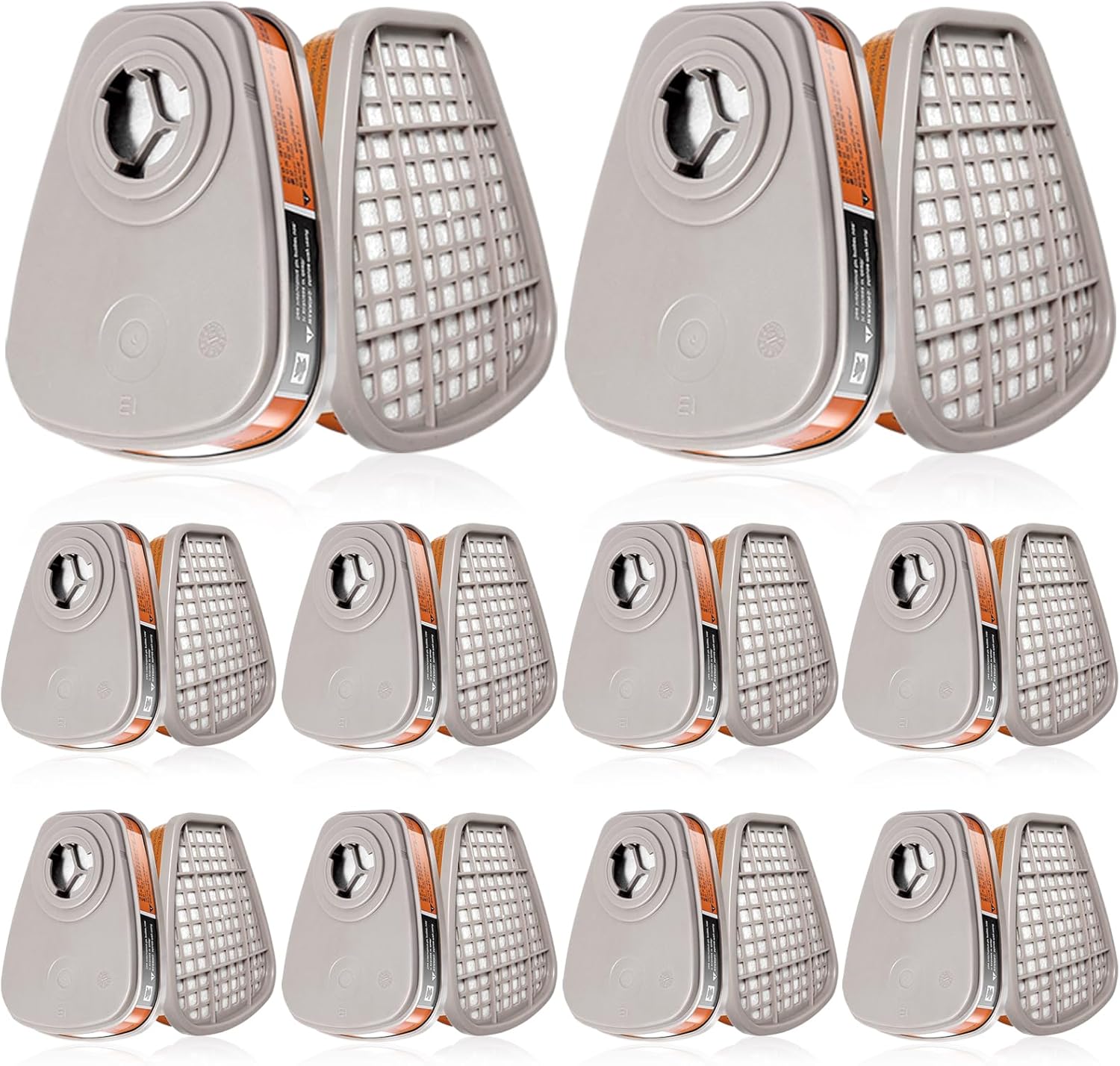 (10Pairs) 6001 Respirator Cartridge for Half/Full Face Respirators
