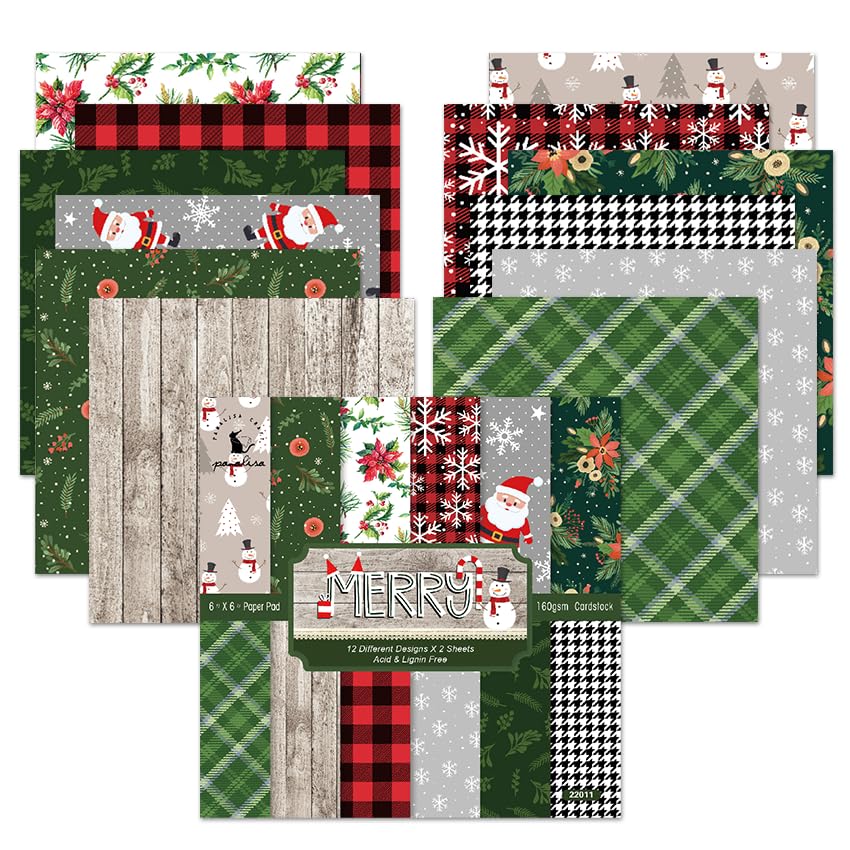 Snapklik.com : Christmas Scrapbook Paper 160G Double-Sided Decorative