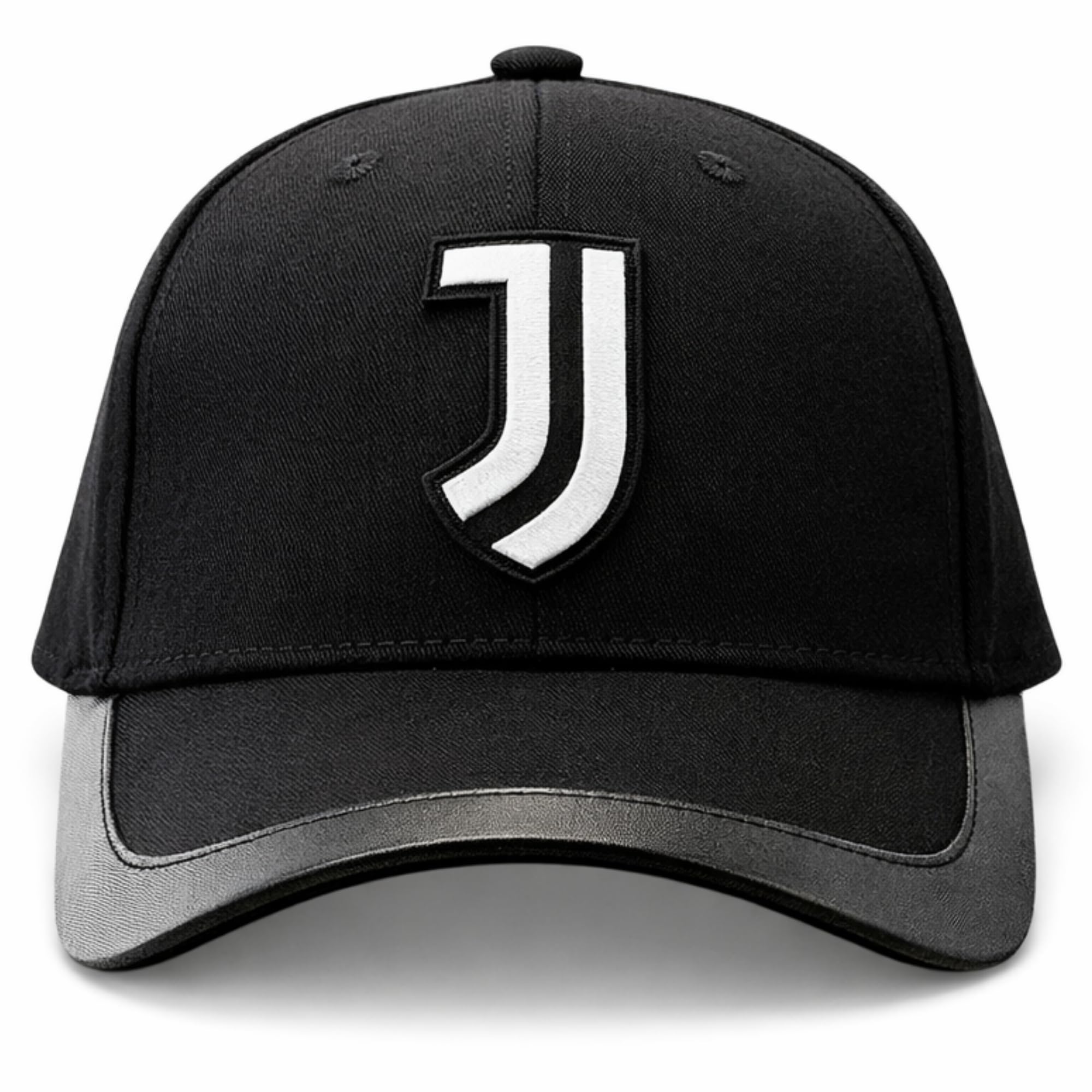 JUVENTUS Cappello Ufficiale Baseball Nero con Logo JJ Bianco- Berretto Regolabile - 100% Cotone - 2024022 - 3