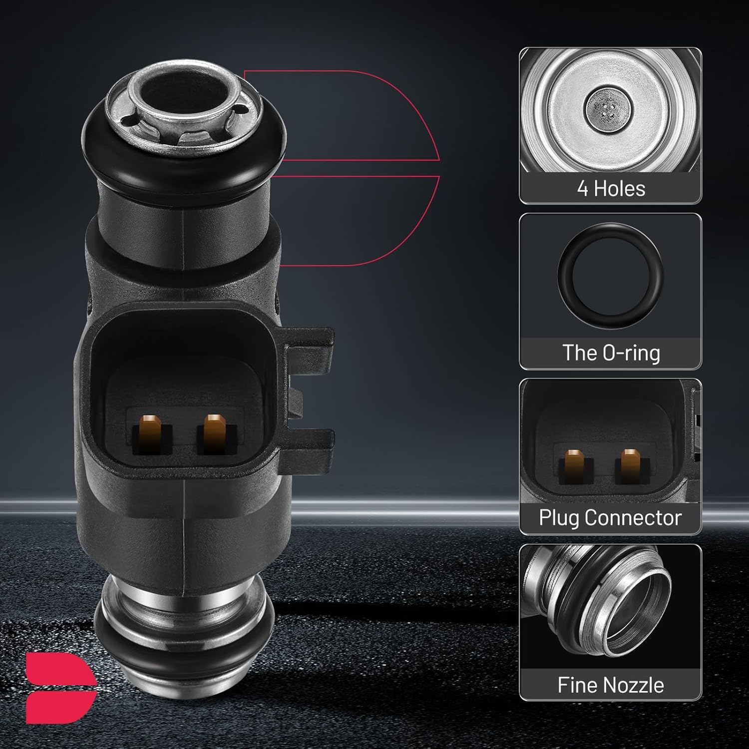 BDFHYK Fuel Injector 12613411 Compatible with 2010-2013 Chevrolet Express Suburban GMC Savana Sierra Yukon XL 1500 2500 3500 5.3L V8 Trucks Replacement 2173411 FJ10735 FJ1061 M1407 5502136 Set of 8