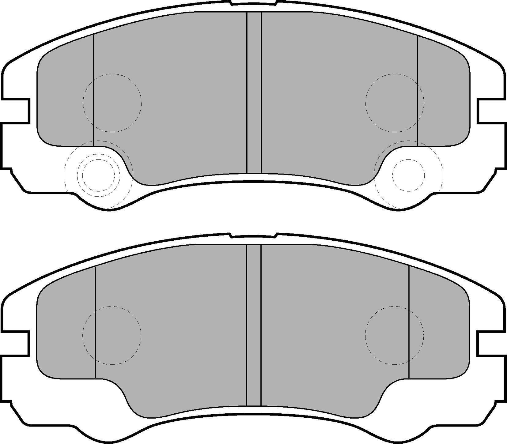 Delphi Kit Pastiglie Freni Anteriore Predisposto Per Visualizzazione Avviso Usura Senza Accessori LP1552-image