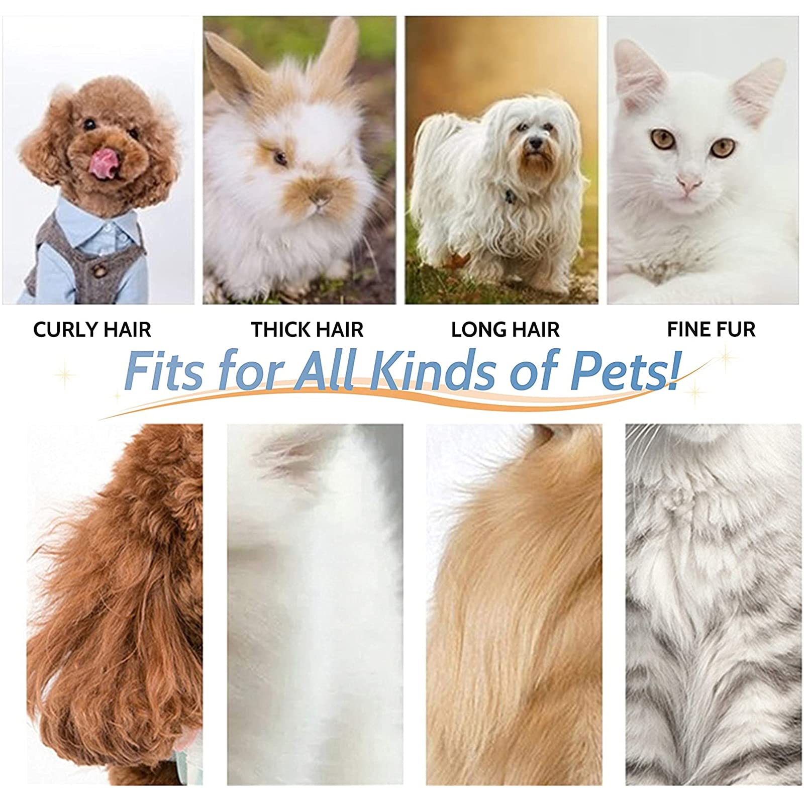 Cortapelo para Mascotas Perros Y Gatos, Maquina Pelo Perros Pelo Largo Cortapelos para Mascotas Perros, Carga Inalámbrica,Bajo Ruido Y Vibración, para Perros Pequeños Medianos Gatos