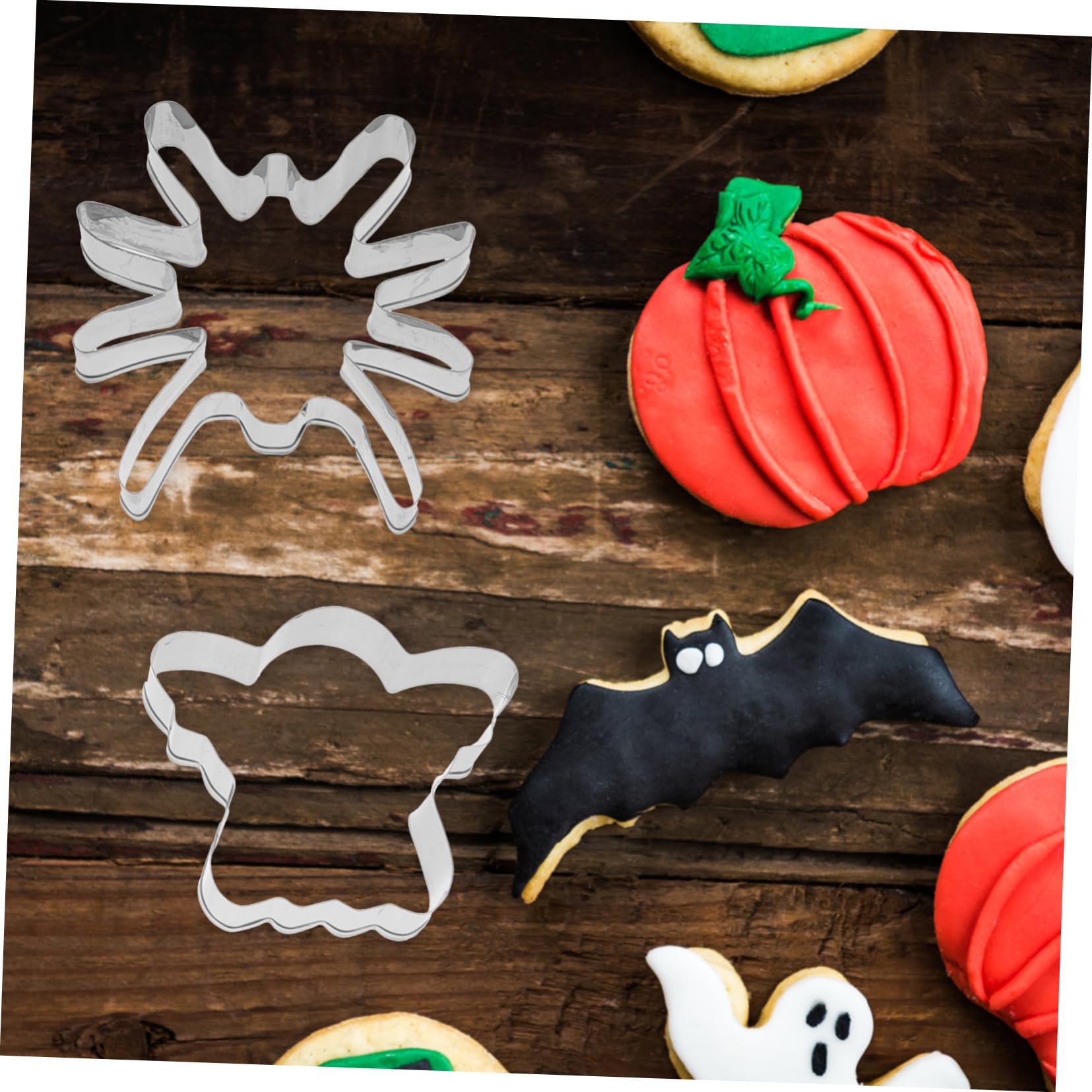 TOPBATHY 60 Stk Backform Gebäck Katze Ausstecher Keks-fondant-ausstecher Schädel- Praktischer Praktischer Keks Halloween-kekse Ausstechformen Edelstahl 430
