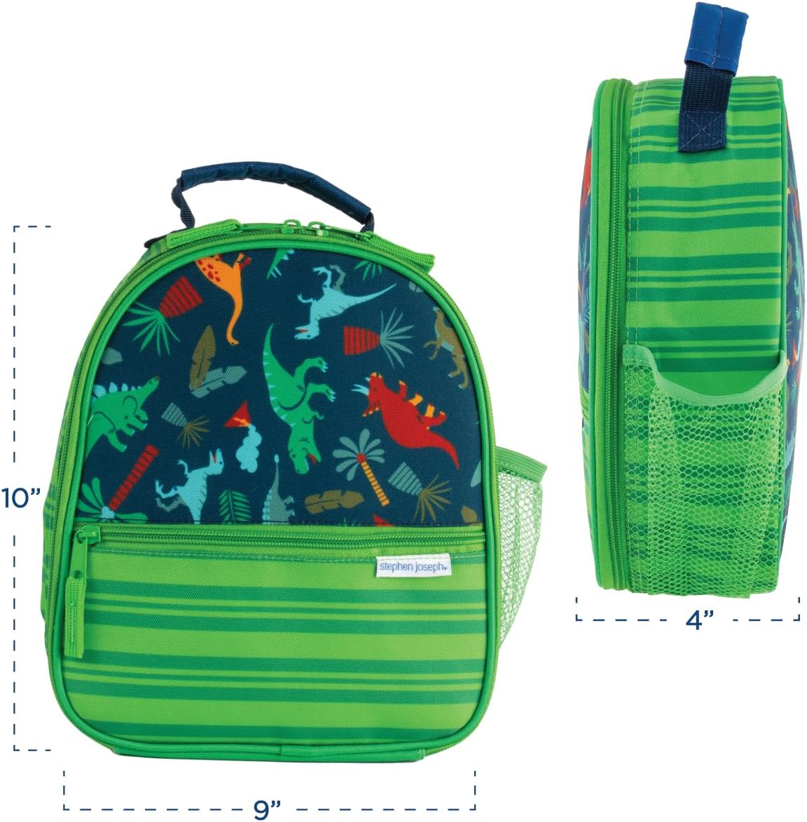 Stephen Joseph, Kids All Over Print Insulated Lunchbox, Back to School Lunchbox, Kids Lunchbox, Multi Dino