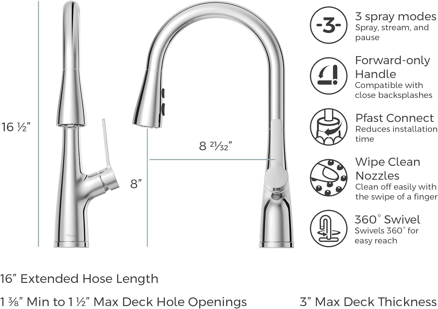 Super Brands Pfister LG529-NEC Neera Pull Down Kitchen Faucet, Polished Chrome Get Cheap Price Pfister LG529-NEC Neera Pull Down Kitchen Faucet, Polished Chrome