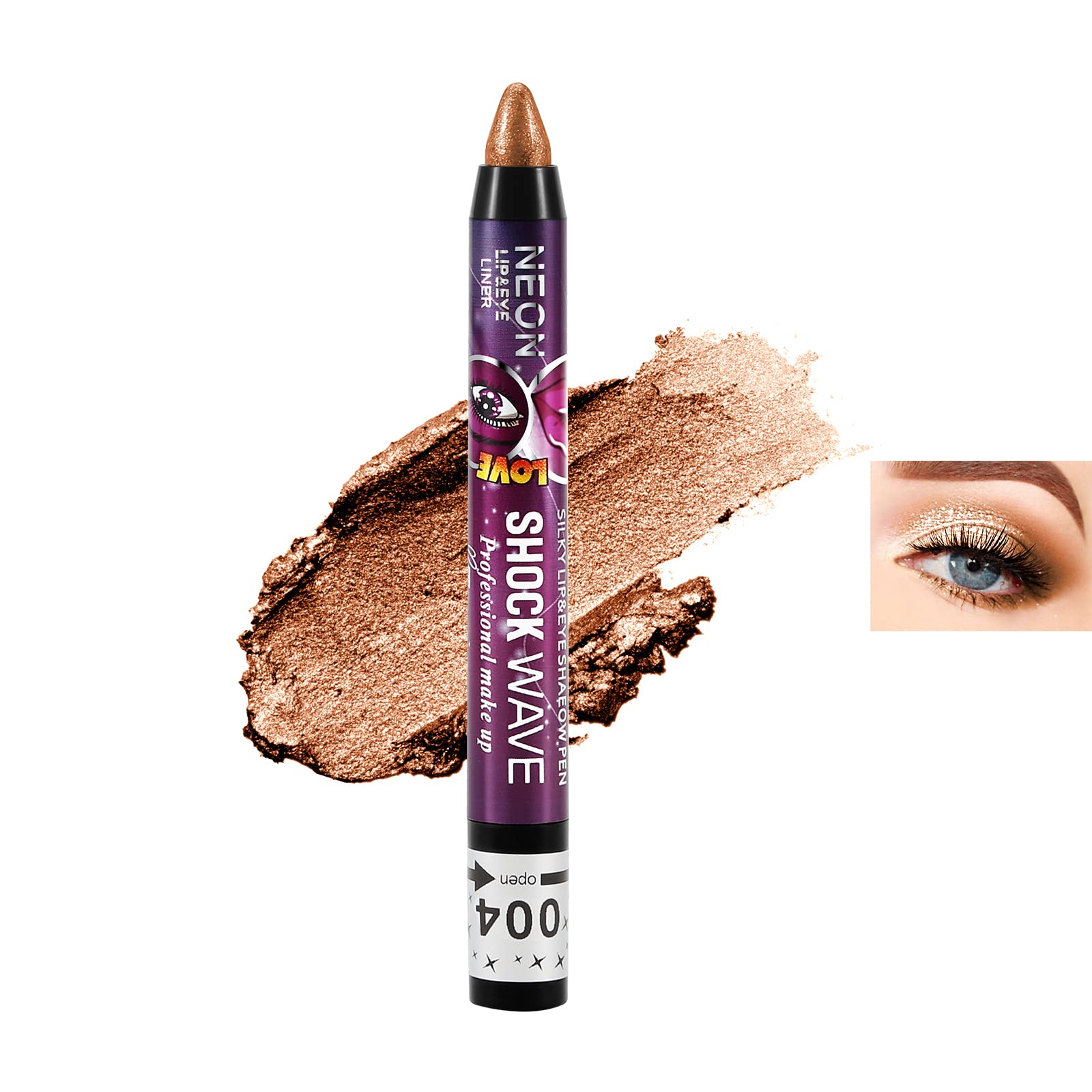 Amazon.co.jp: Boobeen 2 in 1 アイシャドウ＆リップカラークレヨン