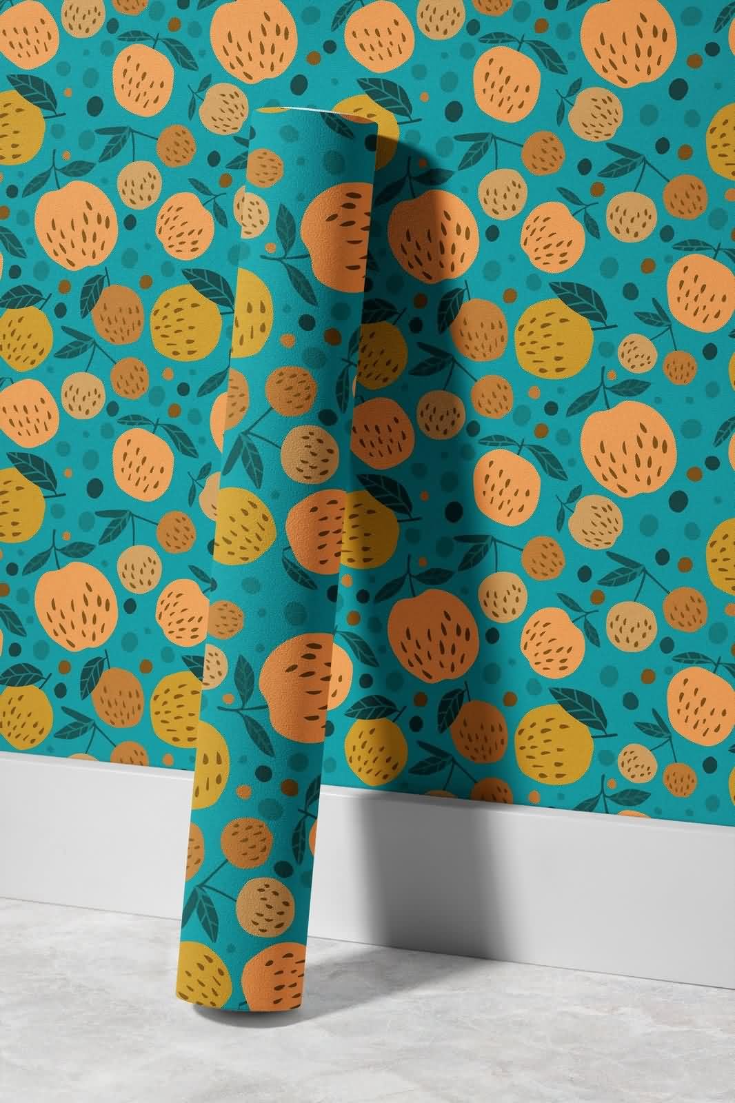 Carta da Parati Murali Autoadesivo 3d Retro Impermeabile Cucina Bagno
