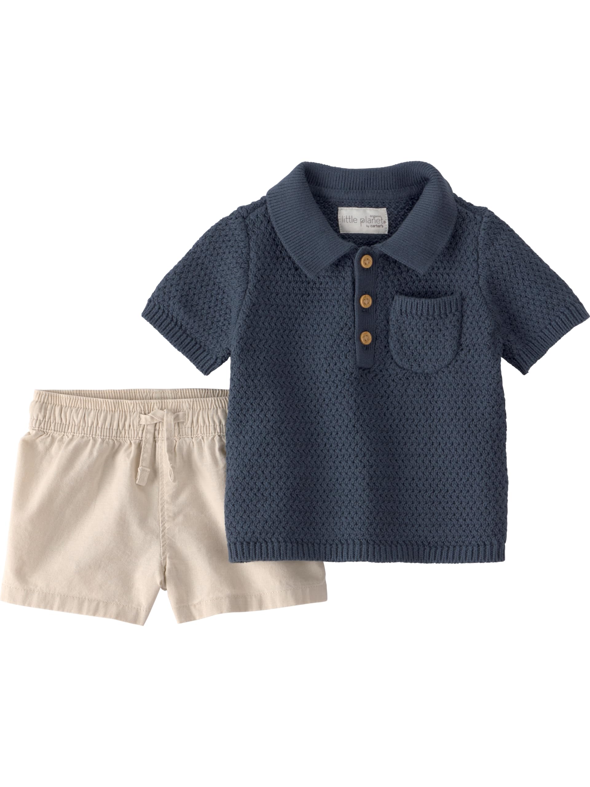 little planet by carter's unisex-baby 2-piece Shorts Set Made With Organic Cotton