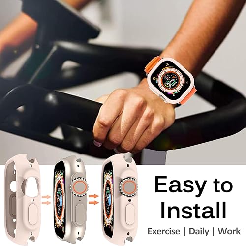 Miniatura 6 de Miimall Funda compatible con Apple Watch Ultra 2 de 1.732 pulgadas, Apple Watch Ultra 1.732 pulgadas, funda delgada de poliuretano termoplástico