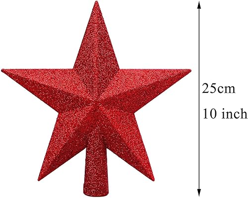 Miniatura 2 de Aneco - Estrella con brillantina para decorar el arbolito de navidad, decoración para la parte de arriba del arbolito