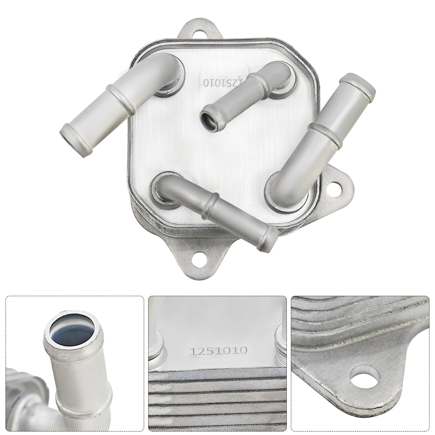 25560-5B7-A01 Transmission Oil-Fluid Cooler Compatible with Honda Crosstour 2013-2015, Accord 2013-2017, Pilot 2016-2020 3.5L, #255605B7A01