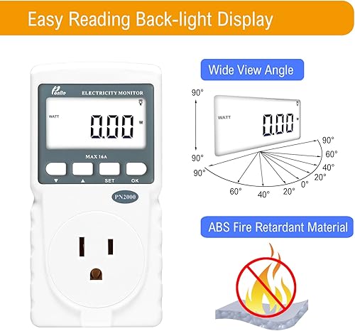 Miniatura 3 de PN2000 - Medidor de consumo eléctrico con cable de extensión