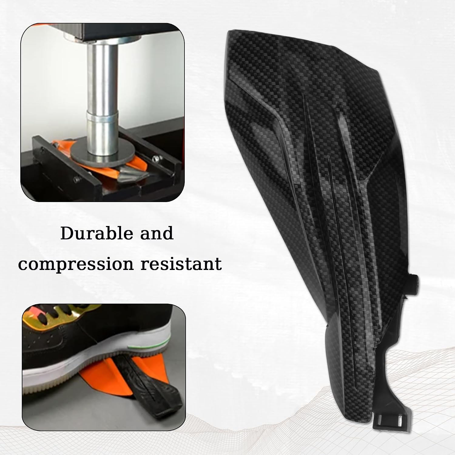 Motorcycle Handguards,Dirt Bike Hand Guards Universal ATV Pit Bikes Handle Protector for 50 65 85 125 150 250 300 350 450 500 SX SX-F EXC-F SIX DAYS XC XCF XC-W TPI（carbon fibre）