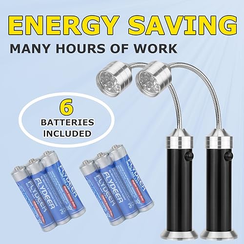 Miniatura 2 de Luz de parrilla de barbacoa para parrilla al aire libre, luces de parrilla de barbacoa con base magnética, LED superbrillante, cuello de cisne