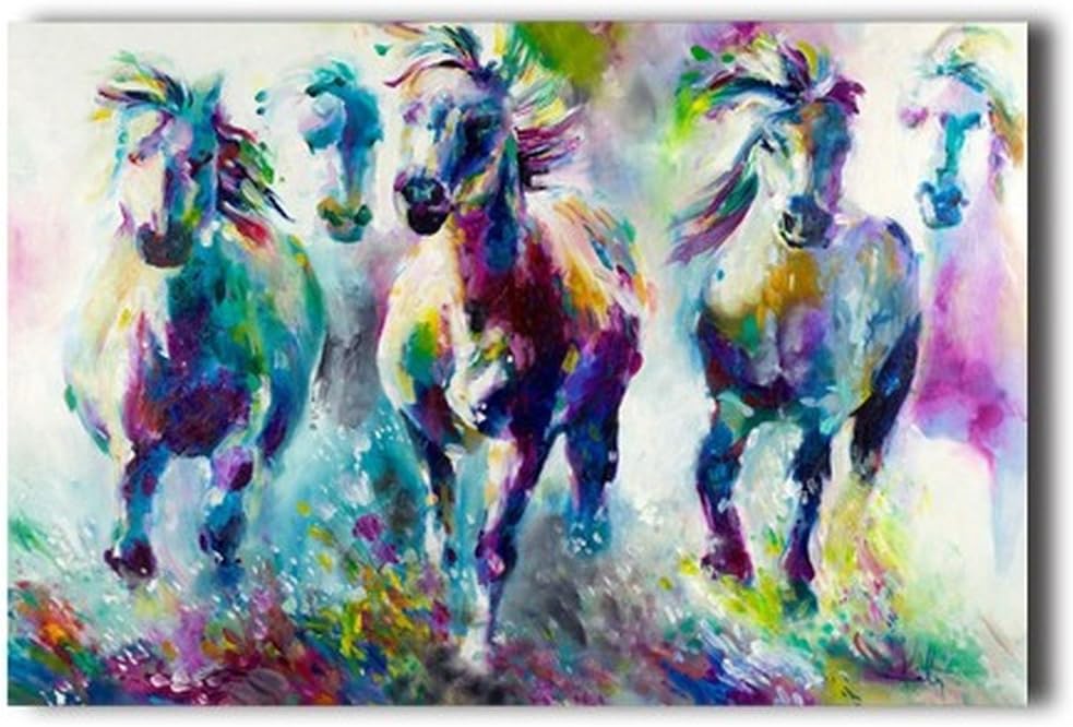 Poster Stylish Art Print Colorful Art Horse Pattern Print Wall Decorative Wall Poster 20-Inch by 30-Inch