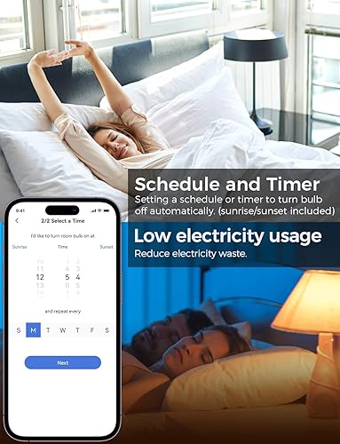 Miniatura 3 de Refoss Las bombillas inteligentes funcionan con Apple HomeKit, bombillas inteligentes que cambian de color compatibles con Siri, Alexa y Google