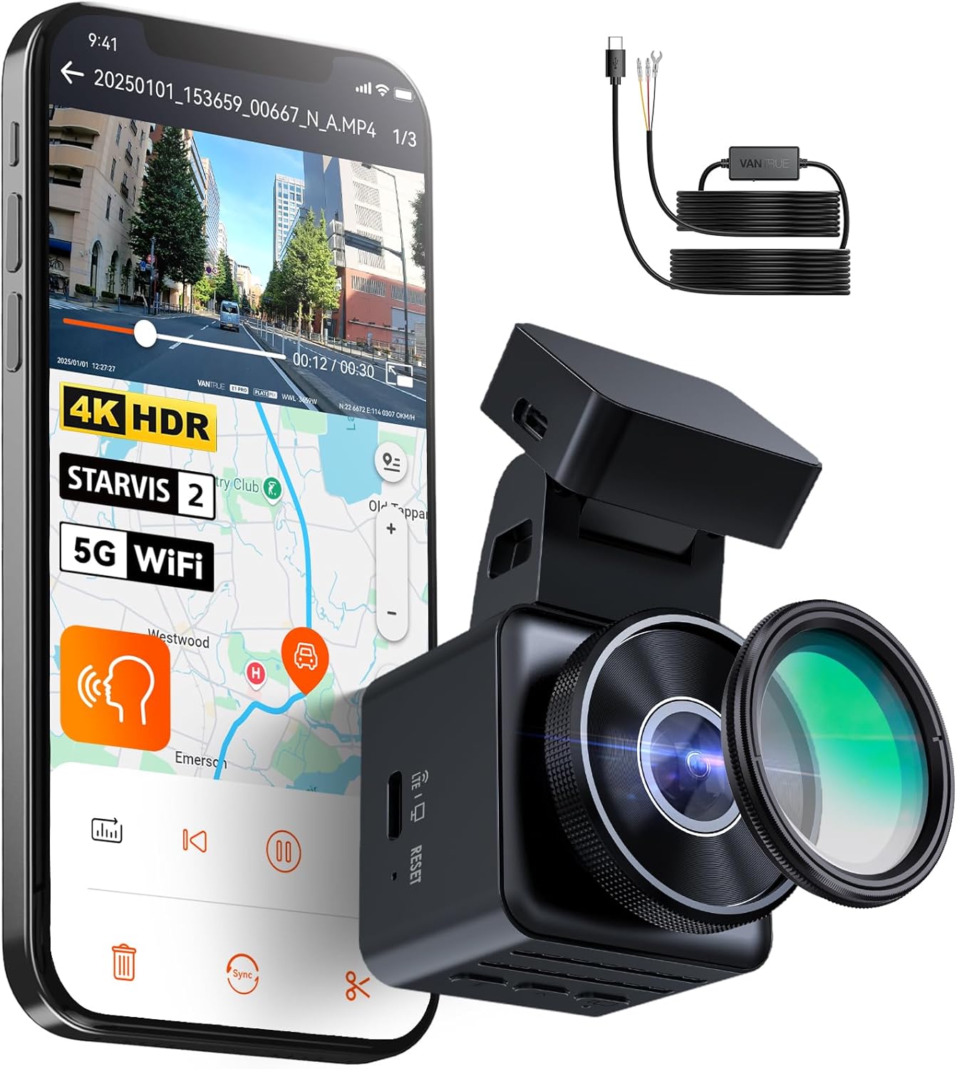 [Bundle-2 Items: Vantrue E1 Pro...