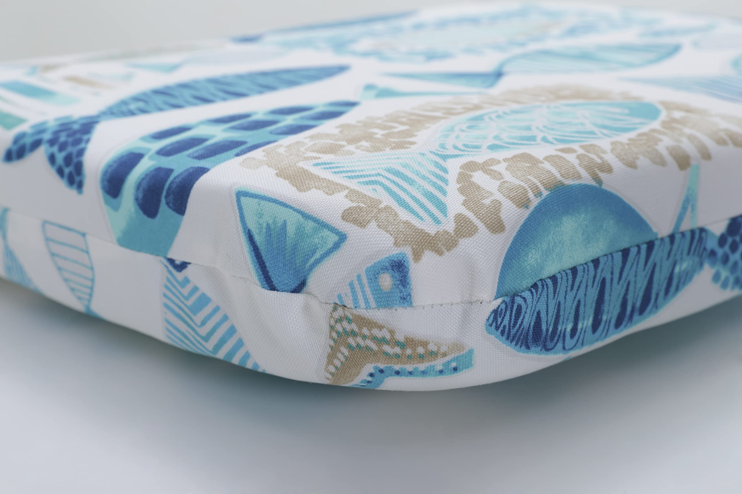 Pillow Perfect Cojín De Interiores/al Aire Libre Para Asiento De Mimbre, Bosco Navy, 1