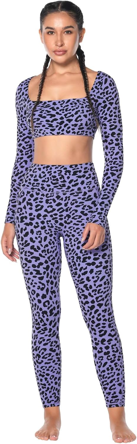 Sunzfly Invisible Butt Scrunch Workout Leggings with Pockets for Women, No Front Seam Gym Yoga Pants with Tummy Control
