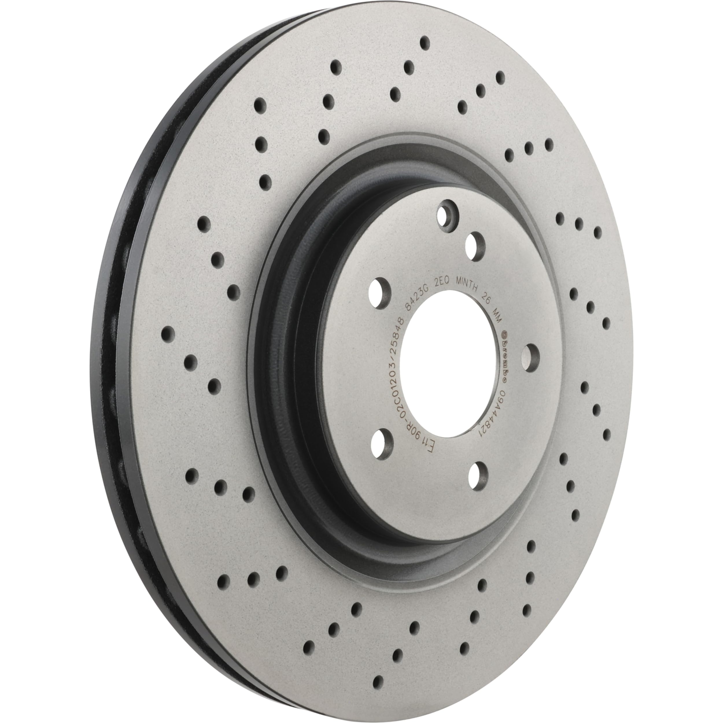 Brembo 09A44821 Discos de Freno con Recubrimiento UV, Set de 2