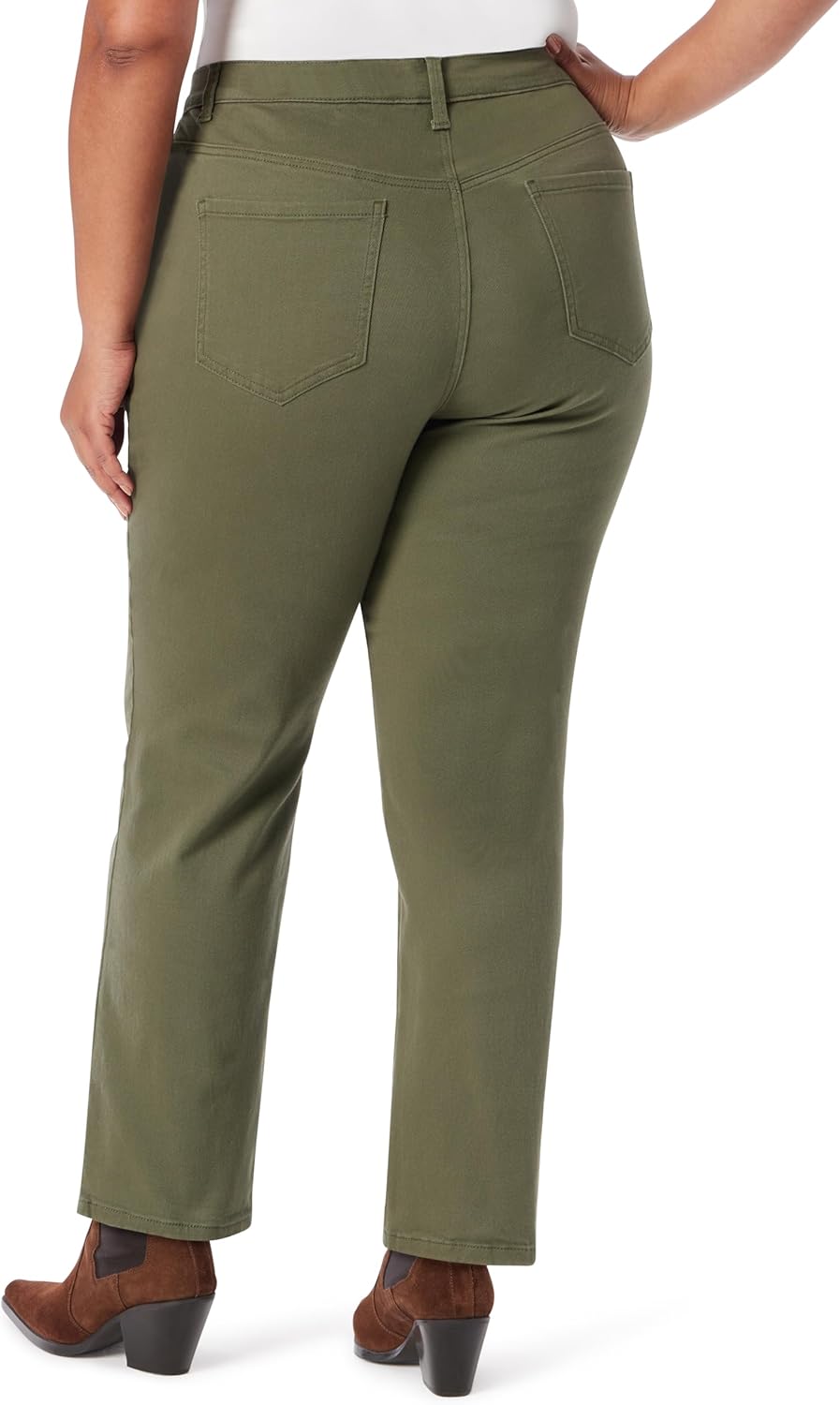 Gloria Vanderbilt Womens Amanda Classic High Rise Tapered Jean Plus - Image 2