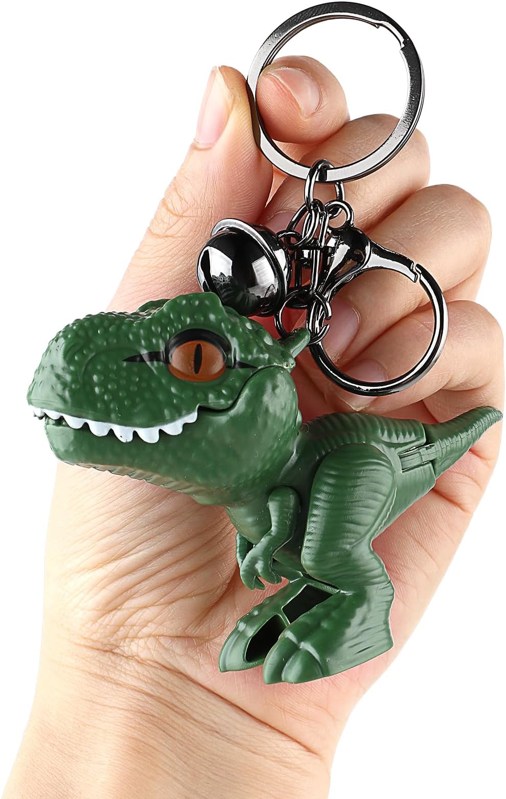 Cute Dinosaur Keychain, Kawaii Cartoon Gift Key Chain Movable Dinosaur Car Keychains for Women Men Backpacks