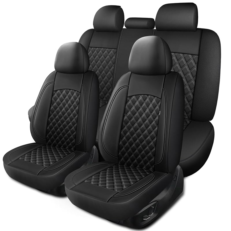 Capa para Banco Automotivo em Couro Sintético HChengkikz N3 Black Conjunto Completo