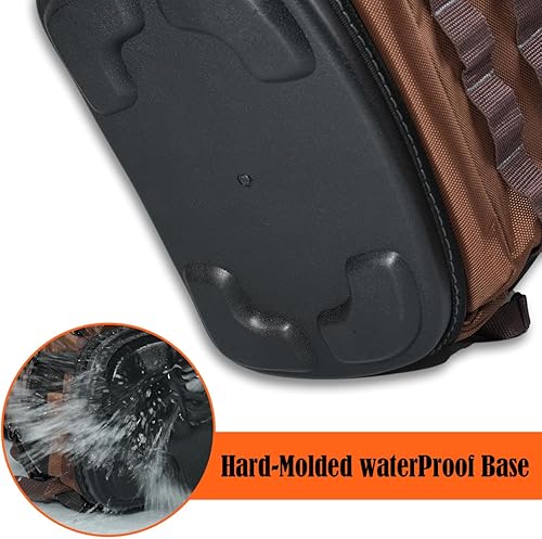 Miniatura 5 de WELKINLAND -Mochila HVAC de 70 bolsillos, mochila de herramientas de electricista resistente, bolsa de herramientas de fondo duro, mochilas para