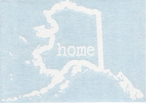 Miniatura 2 de Alaska Estado Home contorno  Juneau Anchorage nome Denali EE. UU. América  Coches Camiones ciclomotor Auto portátil calcomanía de vinilo calcomanía