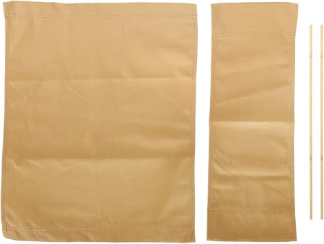 Replacement Canvas Cover Kit for Director Chairs Washable Polyester Fabric, Easy to Use and Clean, Classic Blue and White Stripes Design (khaki)